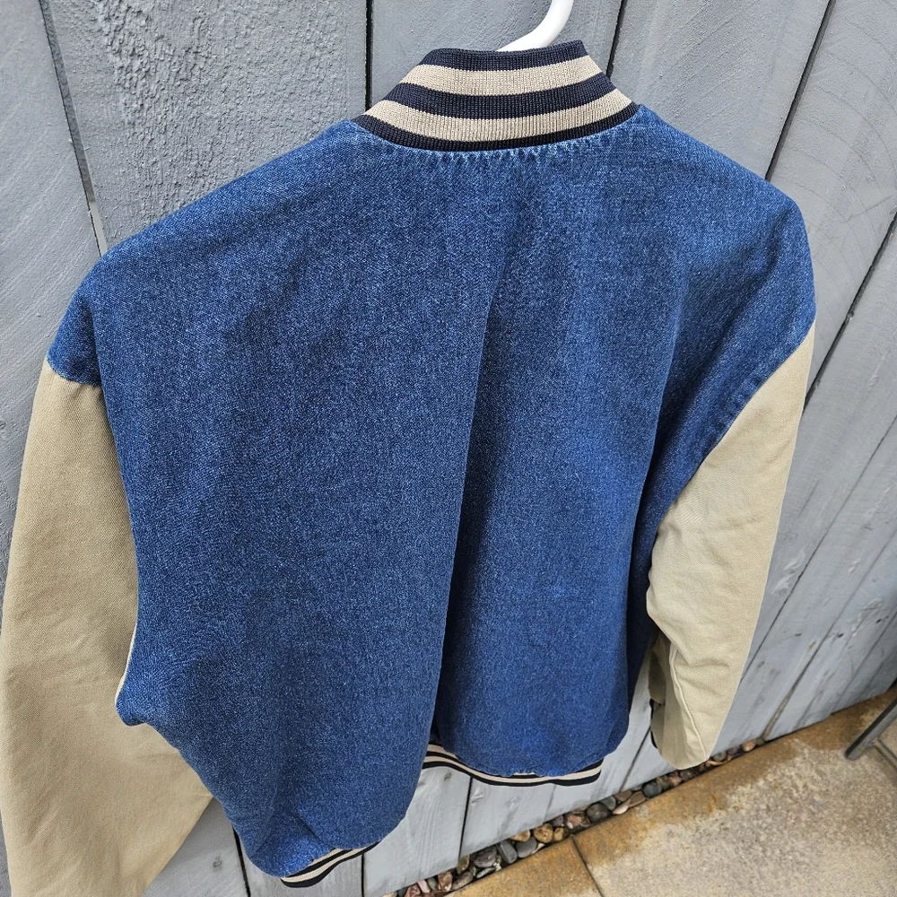 New Vintage Red Kap Made In Usa Inner Quilting Denim Bomber Jacket - Picture 4 of 7